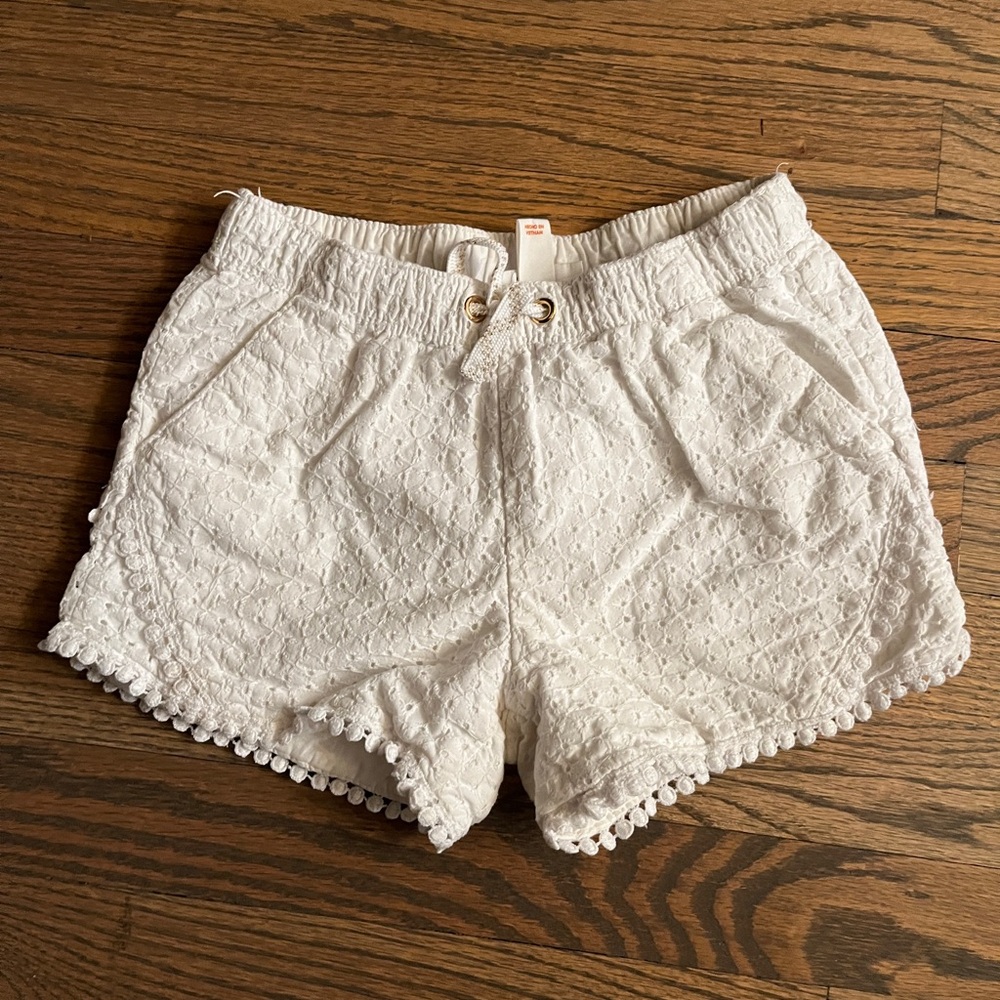 White Eyelet Girl’s Shorts